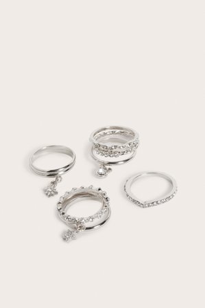Kappahl | Ringar 9-pack Silver M | Silver