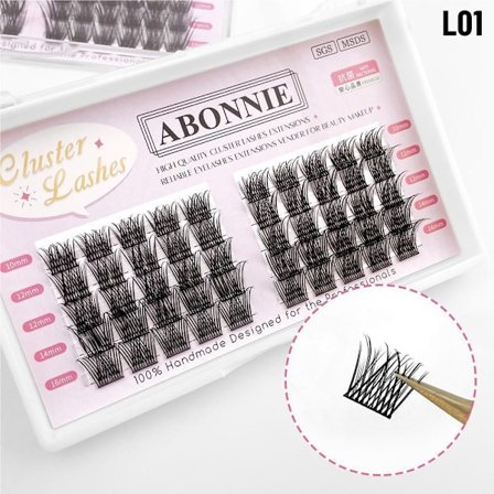 Mordely Individuella fransar mjuka tjocka