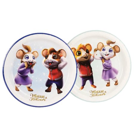 Musse & Helium Papperstallrik 8-pack - Kalaslagret.se