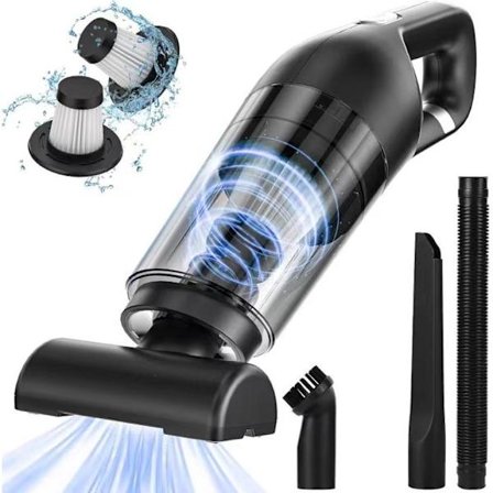 9000pa 120W Trådløs Håndholdt Støvsuger, USB Oppladbar Bil Støvsuger, Mini Bærbar Støvsuger for Hjem og Bil