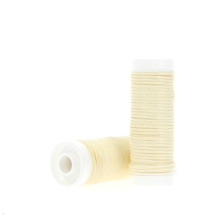 Vaxad bomullssnöre Rund Fusette 5m (Förpackning av 5) - L02CCR005-68015