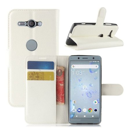 Sony Xperia XZ2 Compact Läckert enfärgat fodral - Vit