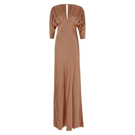 Pinko - Maxiklänningar - Beige - Dam - Storlek: M, Dam, Storlek: M