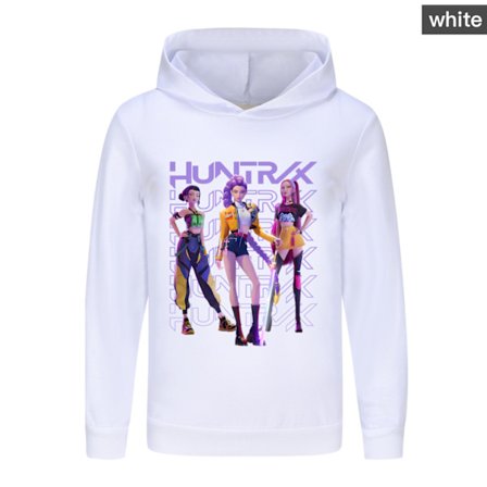 Kpop Demon Hunters lasten collegepaita valkoinen(f2)