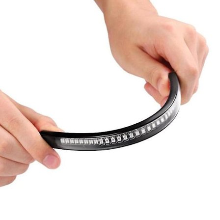 Multifunktionell LED-remsa för motorcykel - Broms, Bakljus, Blinkers och Registreringsskylt