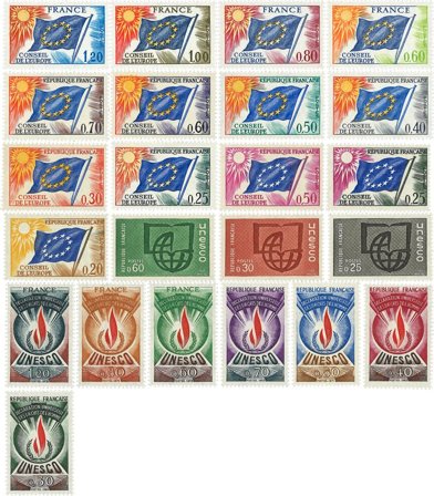 Frankrig 1963-1976 - Tjenestemærker - YT S27-49 - Postfrisk