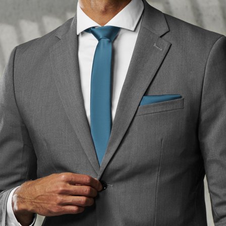 Petrol Blue 6cm Basic Tie for Men - Skinny ties