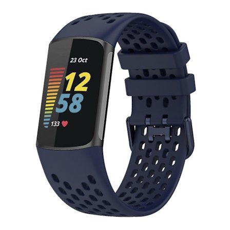 Andningsbar silikon handledsrem för Fitbit Charge 5
