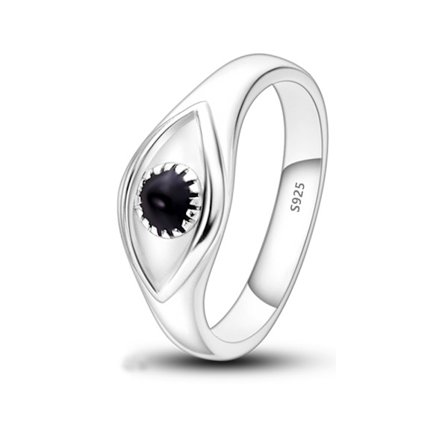 925 Sterling Silver Cubic Zircon Star Moon Flower Ring för kvinnor Bröllop Smycken Gåvor