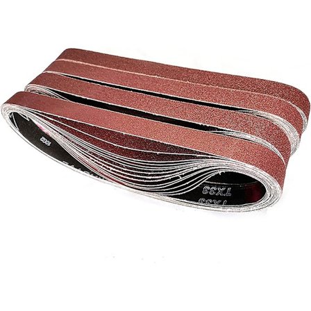 Slipband 25 x 762 mm | 15 st slipband | Slipbandset 3x korn 80/120/150/240/400 vardera för bandslipmaskiner