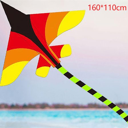 Sarjakuva Lasten leija Sininen Punainen Fighter Rainbow Plane Suuri leija