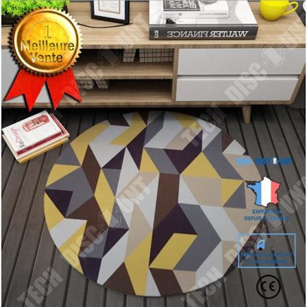 Kreativ TD i europeisk stil Personlig cirkulär matta i europeisk stil för datorsvängstol i sovrum och badrum