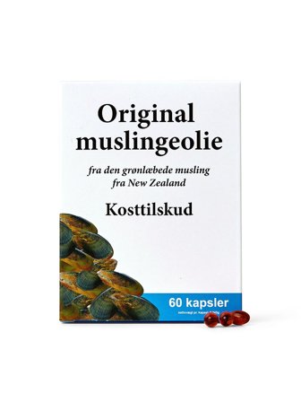 Muslingeolie Original Muslingeolie 60 kaps, Helse & Madvarer, Kosttilskud, Fiskeolie & Omega 3