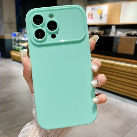Slim-Fit TPU telefonfodral Skal för iPhone 15 Fodral - Cyan