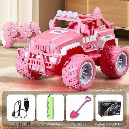 Kaukosäätimellä ohjattava Barbie Pink Electric Off-road -leluauto lahjaksi (FMY)