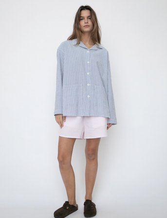 STUDIO FEDER Jasmin Shorts - Seersucker - Pink - XS