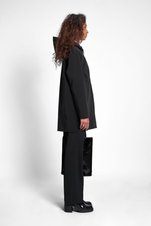 Stockholm Matte Raincoat Black