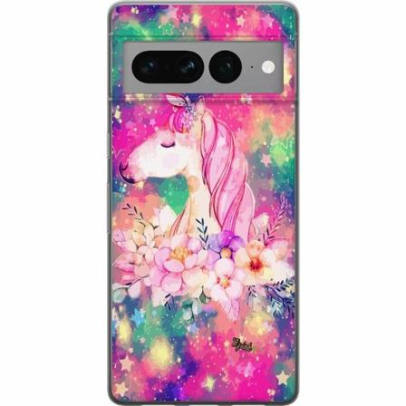 Google Pixel 7 Pro Genomskinligt Skal Unicorn Enhörning