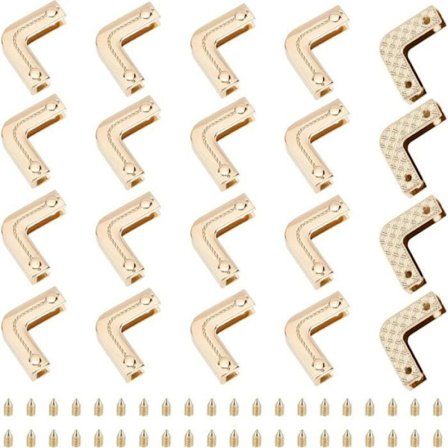 20 kpl Metalliset kulmasuojat käsilaukkuun, koristeellinen reuna, turvallinen kirjoille ja lompakoille YYV