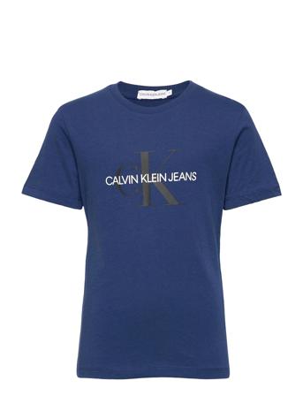Monogram Logo T-Shirt T-shirts Short-sleeved Blå Calvin Klein