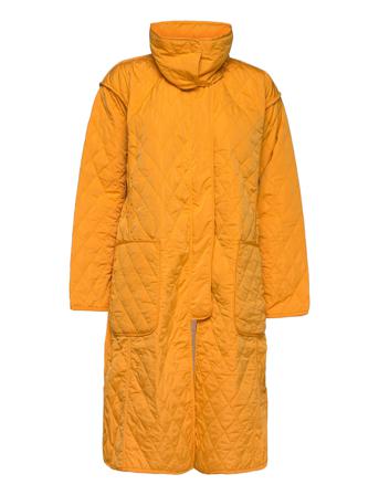Aris Quilt L/S Over D Coat Yellow French Connection