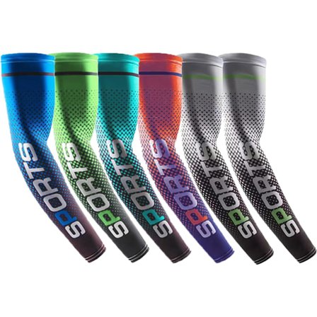 2025 Senaste Modell Armskydd UV-skydd Kylande Armskydd för Män och Kvinnor, Solskydd för Cykling, 2 Par Grå+1 Par Grön+1 Par Orange+1 Par Mörkblå+1 