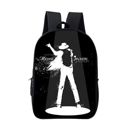 Michael Jackson ryggsäck dubbellagersväska 16 tum stil 10