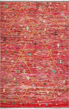 Moroccan Berber - Afghanistan Hand Knotted 196X301 Rug Afghanistan