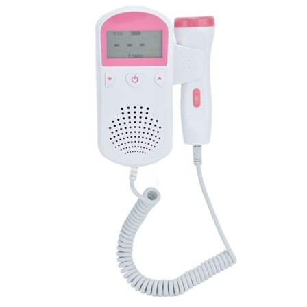 Fosterdopler Hjärtfrekvensmätare Portabel Graviditets Baby Monitor med LCD-skärm