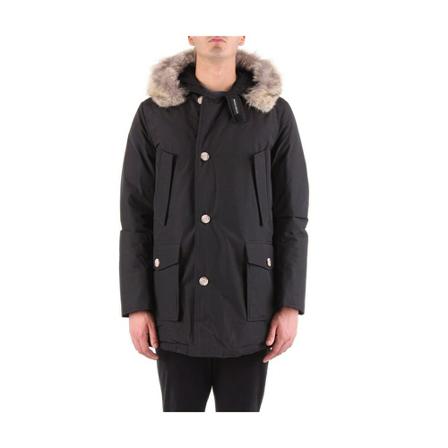 Woolrich, Zwart Winter Jackets Zwart, Heren, Maat:S