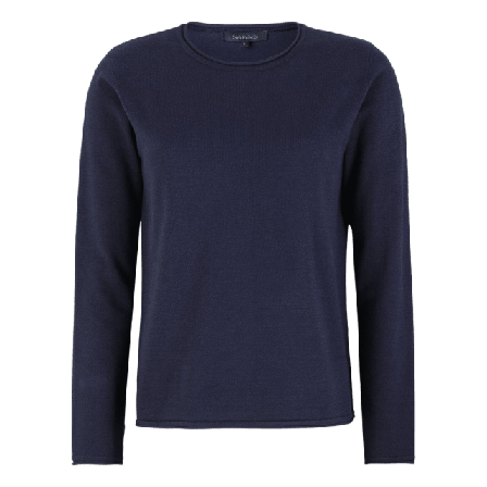 Soft Rebels Srmarla O-neck Roll Edge Knit Tröjor Dam Blå M