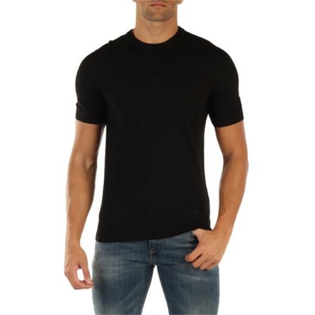 Emporio Armani, T-Shirts Zwart, Heren, Maat:L,wol