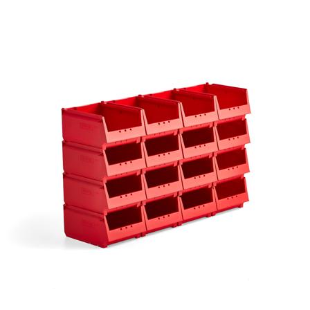 Mehrzweck-Lagerbehälter AJ 9000, Serie 9067, 300x230x150 mm, 16er-Pack, rot