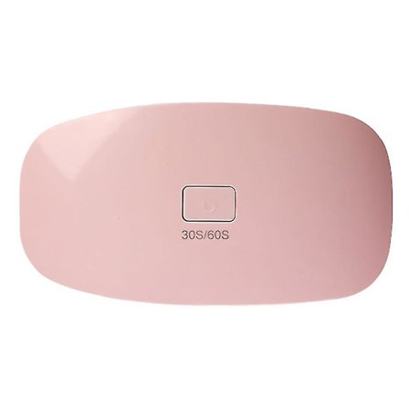 6w neglelampe gel polish tørrer foldbar museform manicure lys usb manicure mini led lampe til hjemmeneglesalon (pink)