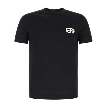 Emporio Armani, T-Shirts Zwart, Heren, Maat:M