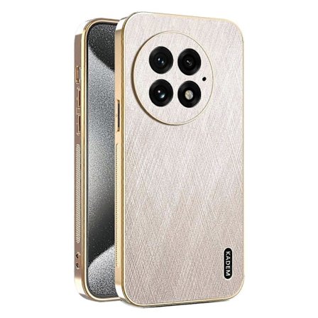 KADEM Etui til OnePlus 13 Elektroplettering Silke Tekstur PU+TPU Telefon Bagcover