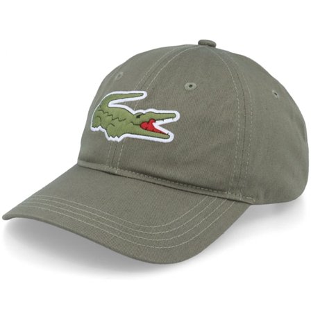 Lacoste - Big Logo Tank Dad Cap Unconstructed Green Cap - @ Hatstore