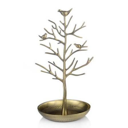 Smykkerak kreativ design Smykke Display Stativ Øreringe Holder Smykke Hylde Smykke Holder Organizer Metal Opbevaring