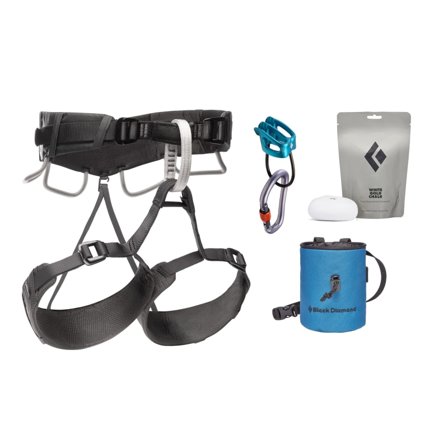 Black Diamond Momentum 4S Harness Package Mountaineering equipment Grey L/XL