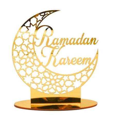 Eid Mubarak Akryl Ornament Ramadan-dekorationer til hjemmet Muslimske festartikler Eid Ramadan-gaver
