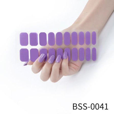 20 STK Halvherdet negleomslag Nail Gel Polish Strips BSS-0041