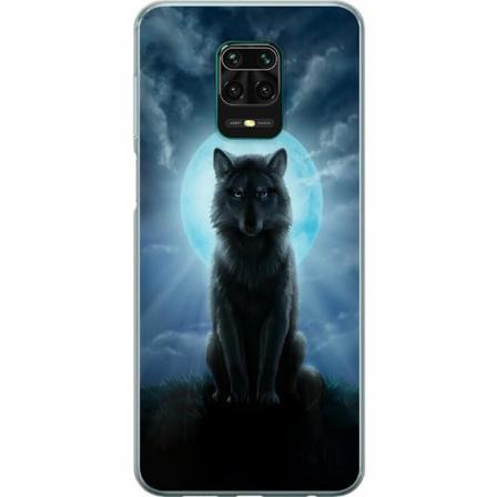 Xiaomi Redmi Note 9 Pro Mjukt Skal - Wolf In The Dark