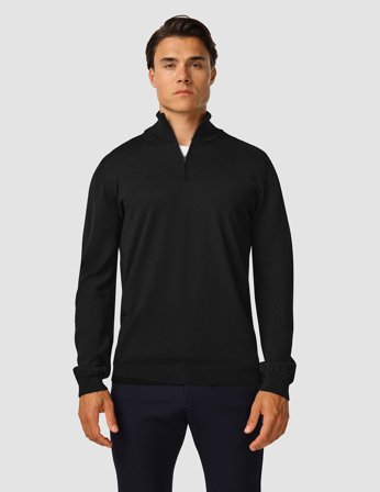Shaping New Tomorrow - Premium Merino Half-Zip - Black - Herre - Størrelse XXL