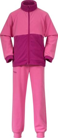 Bergans Kids' Smådøl V5 Longzip Set Children base layer set Pink 128