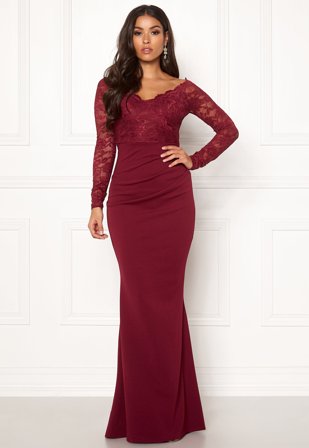 Goddiva-Lace Trim Maxi Dress-XL (UK16)