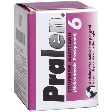 Pralen 6 Compresse Masticabili 240mg Gatti/Cani Taglia