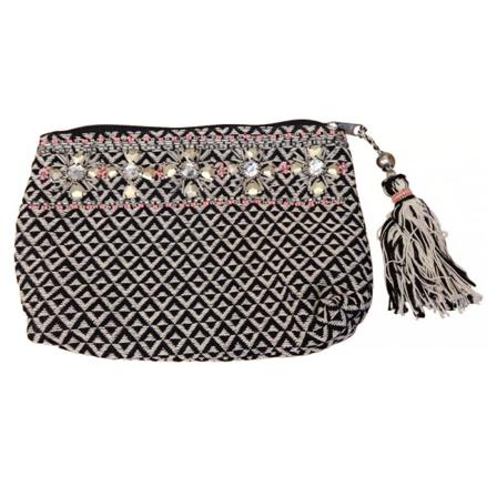 Sminkväska Svart Och Grå Med Tass