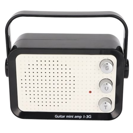 Portable Mini Guitar Amplifier 3 Watt Electric Guitar Amp Guitar Speaker with Built-in Distortion and Clean Channels