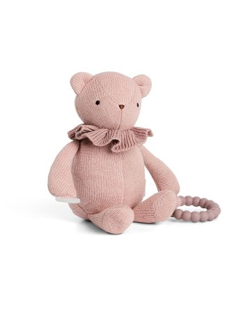 SMALLSTUFF Little Activity Bear For Dummy And Teether Soft rose, Børn & Forældre, Legetøj, Bideringe