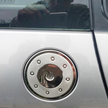 Brændstoftankdæksel i rustfrit stål Gasboks Cover Biltilbehør til 206 207 C2